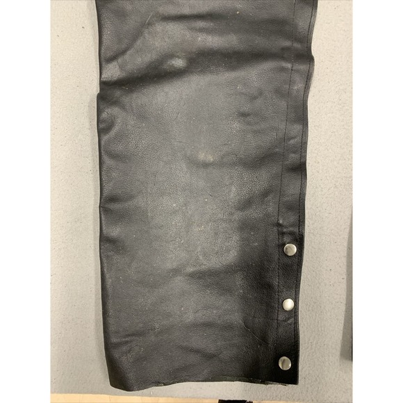 Himalaya Motor Bike Wear Chaps Mens Size Medium Motorcycle Riding Bikers Black - Picture 5 of 16